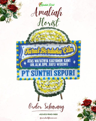 Papan Bunga Duka di Baru