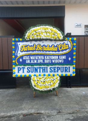 Papan Bunga Duka di Baru
