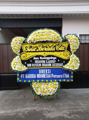 Papan Bunga Duka di Baru